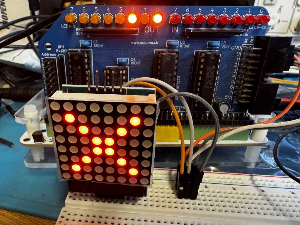 RC2026 – Part 1 – Using a SPI LED Matrix from a RC2014